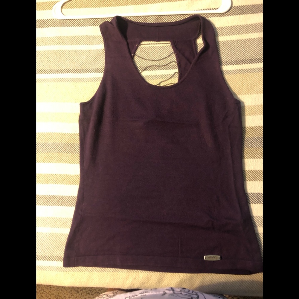 Versace open back top